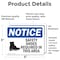Signmission 3.5 in Height, 5 in Width, Vinyl Decal, Rectangle OS-2PACK-NS-D-35-L-16535 - alternate 2